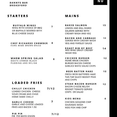 Danny's Bar Restaurant & Broadford